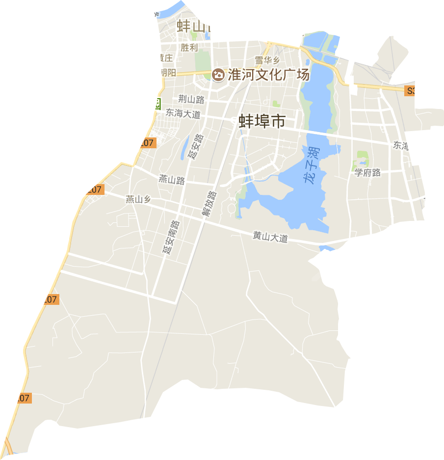 蚌山区电子地图