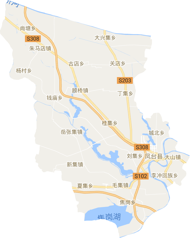 凤台县电子地图