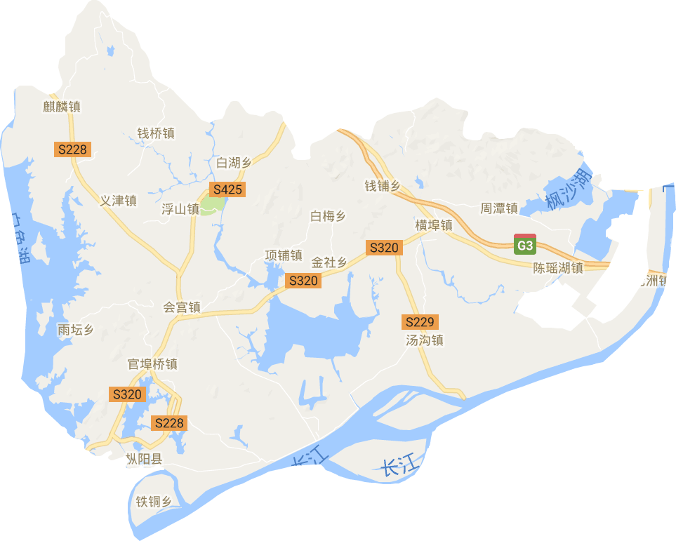 枞阳县电子地图