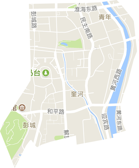 彭城街道电子地图