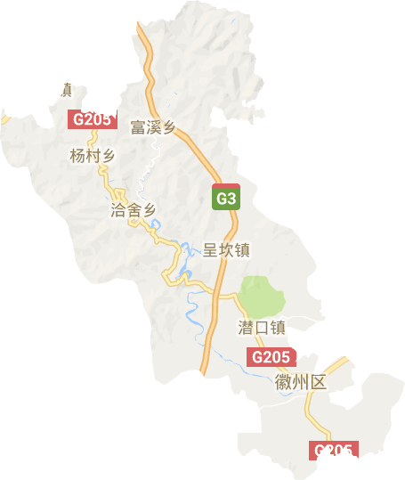 徽州区电子地图