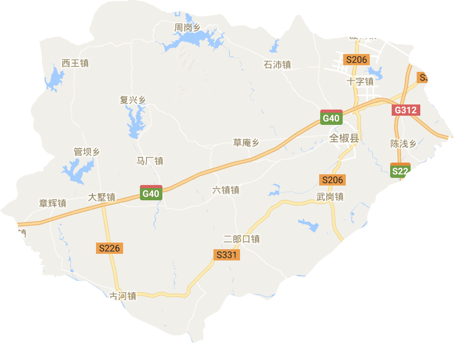 全椒县电子地图