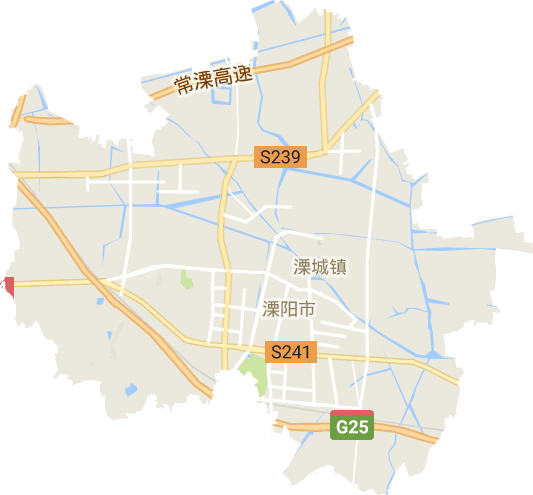 溧城镇电子地图