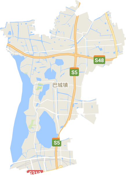 巴城镇电子地图