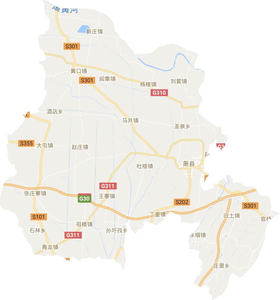 萧县电子地图