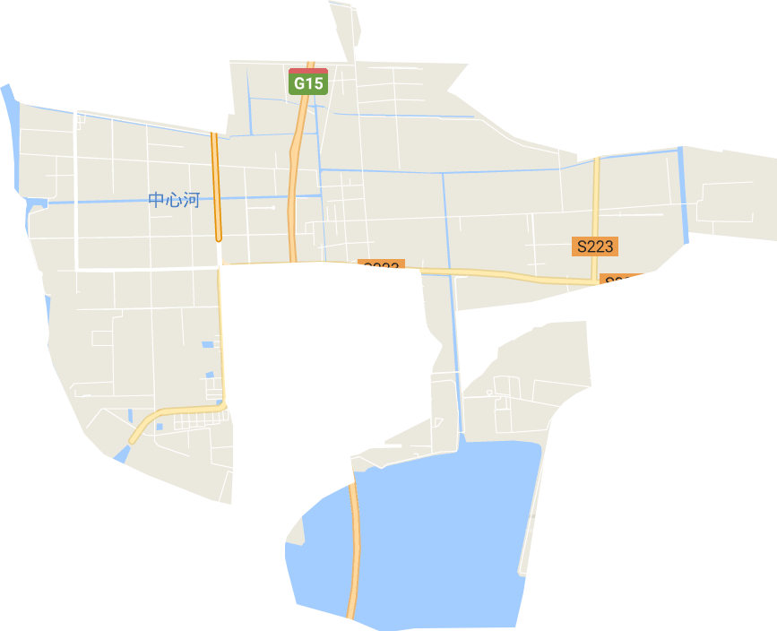 江海镇区电子地图