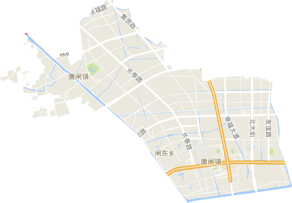 唐闸镇街道电子地图