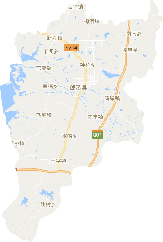 郎溪县电子地图
