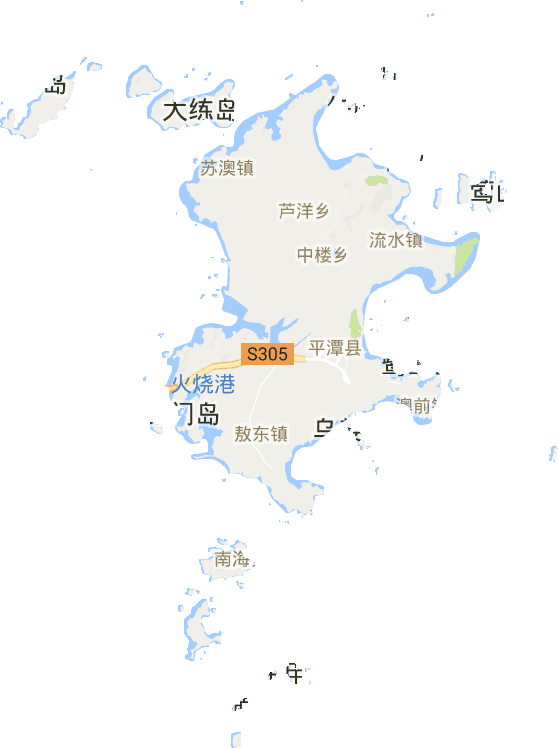 平潭县电子地图