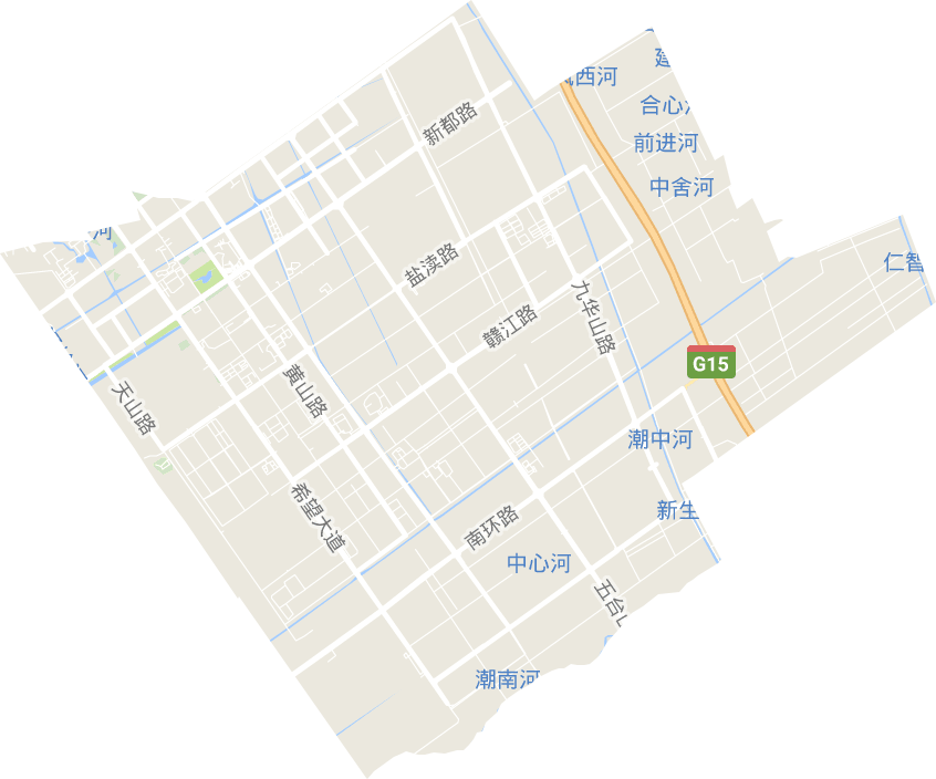 新城街道（盐城经济技术开发区）电子地图