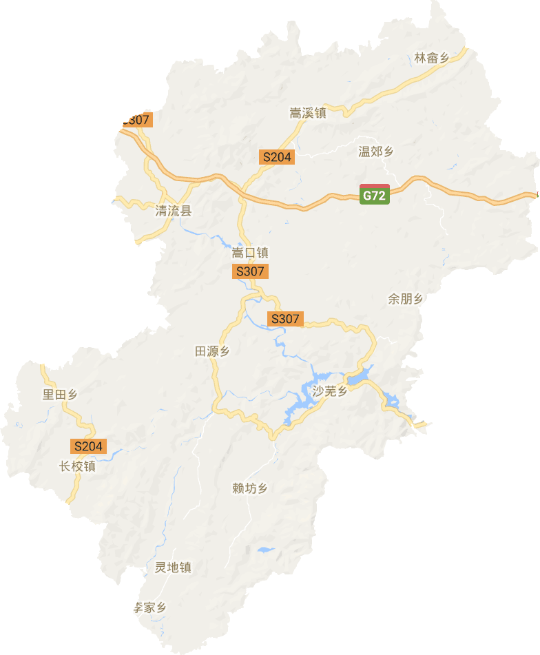 清流县电子地图