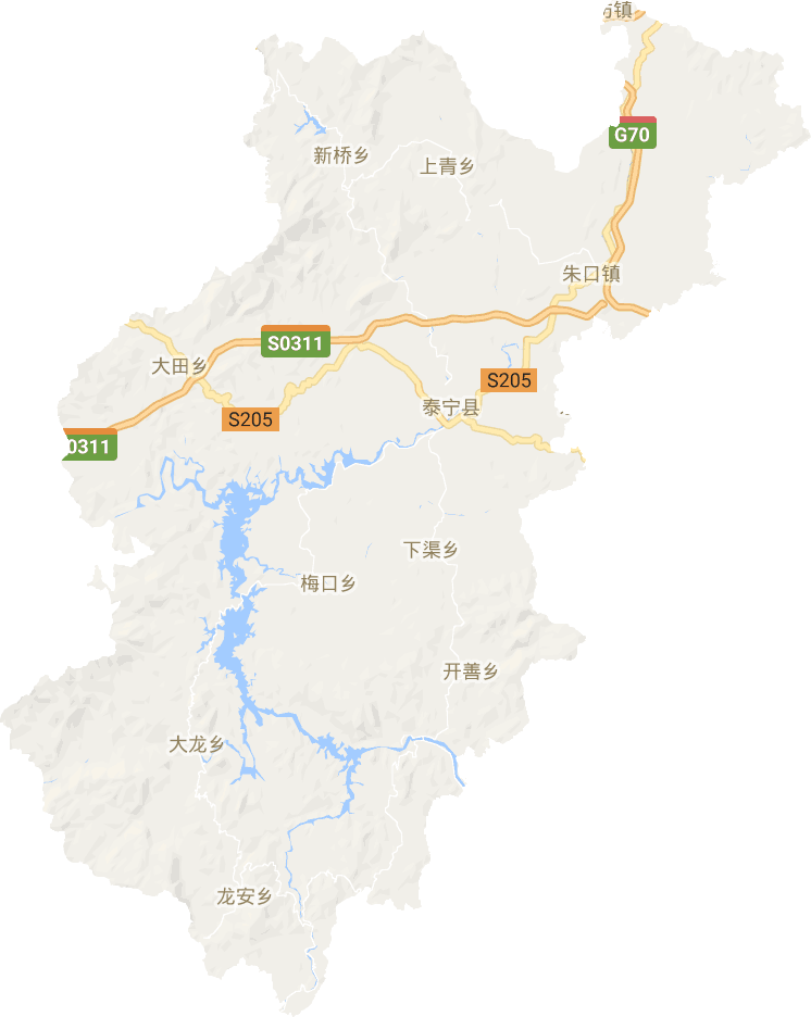 泰宁县电子地图