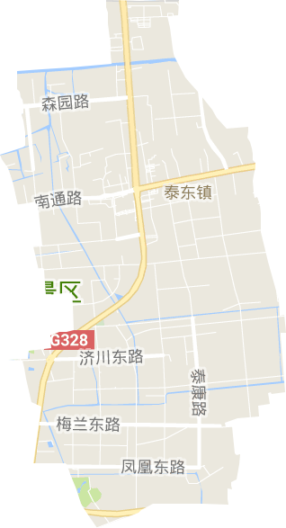 京泰路街道电子地图