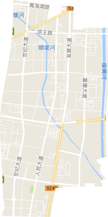 黄河街道电子地图