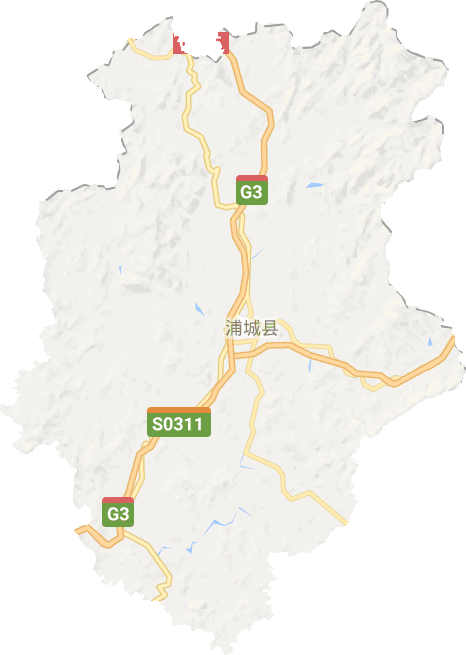 浦城县电子地图