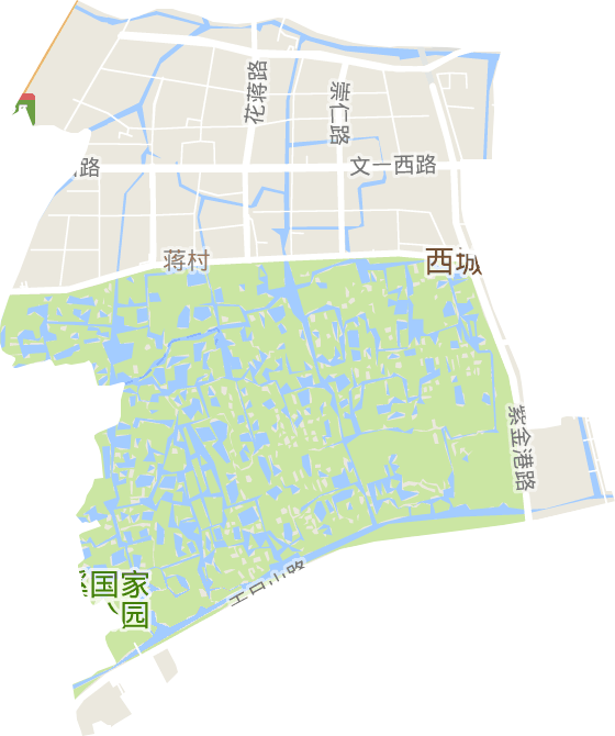 蒋村街道电子地图