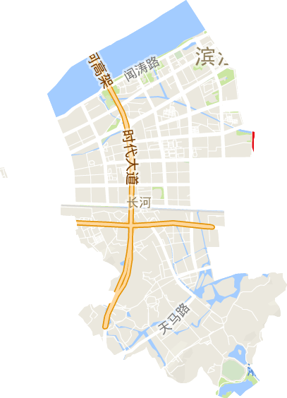 长河街道电子地图