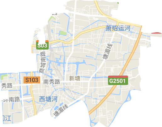 新塘街道电子地图