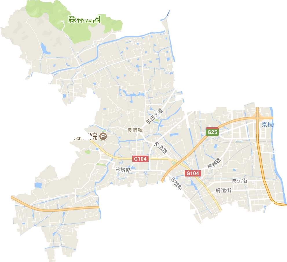良渚街道电子地图