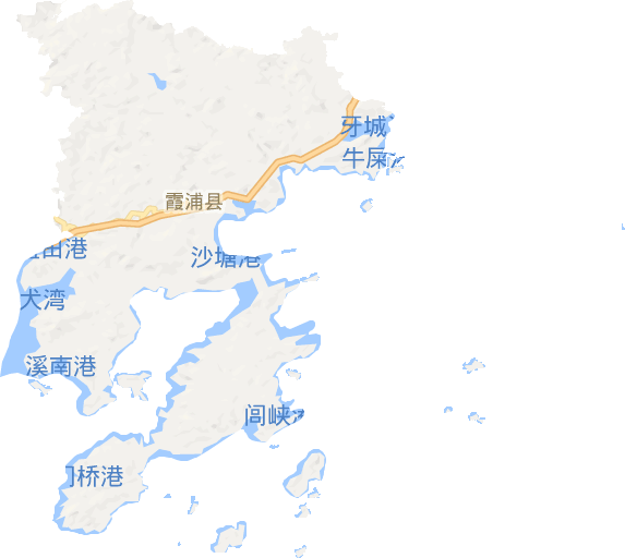 霞浦县电子地图