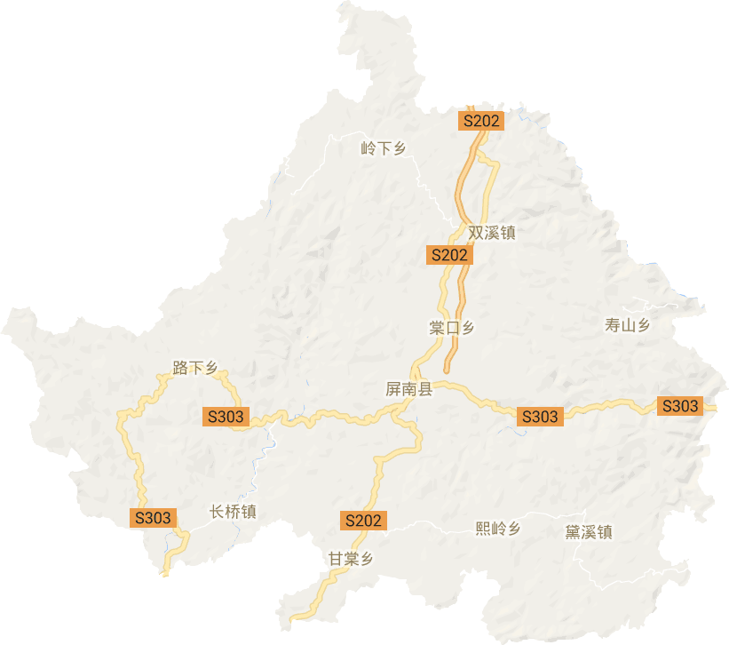 屏南县电子地图
