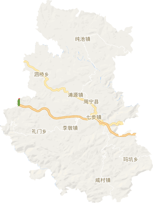 周宁县电子地图