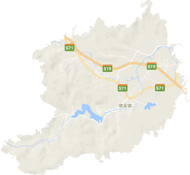 塘溪镇电子地图