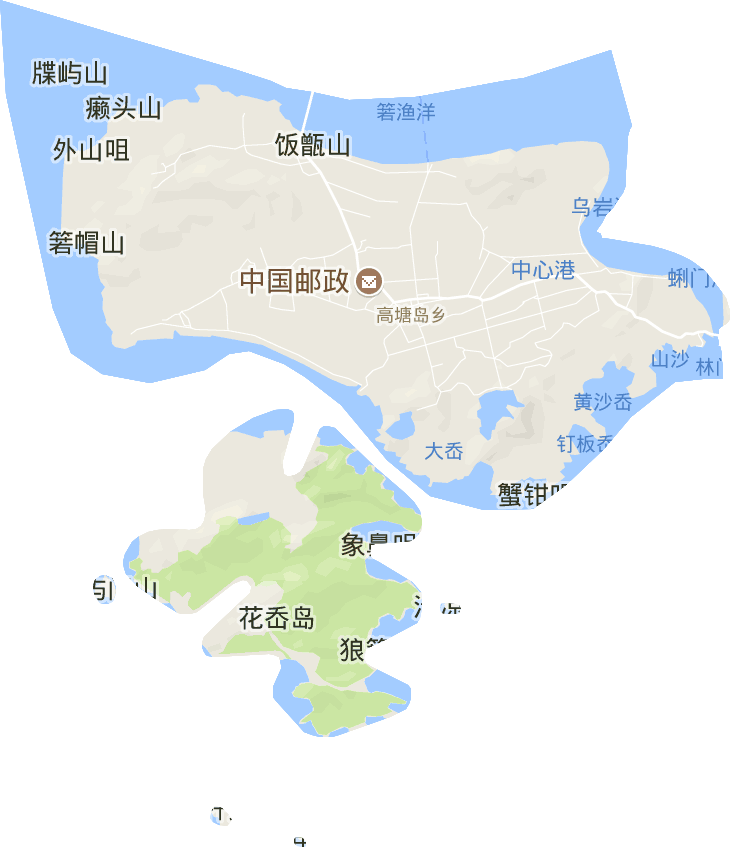 高塘岛乡电子地图