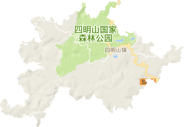 四明山镇电子地图