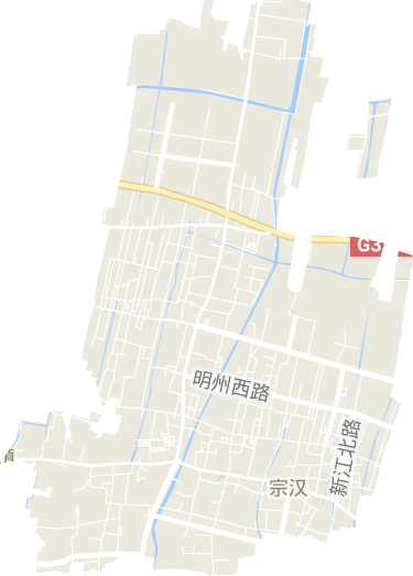 宗汉街道电子地图