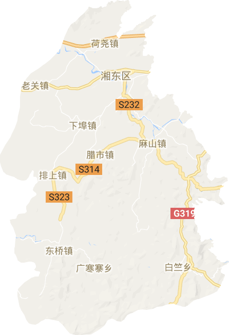 湘东区电子地图