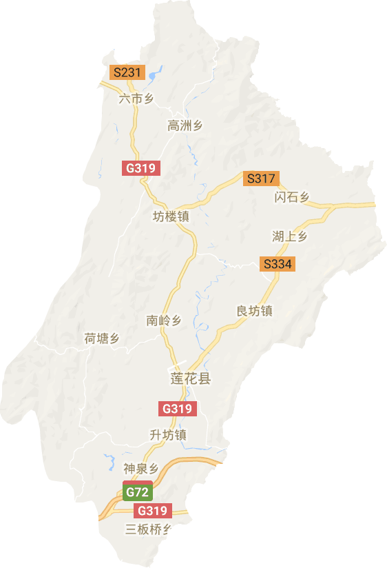 莲花县电子地图