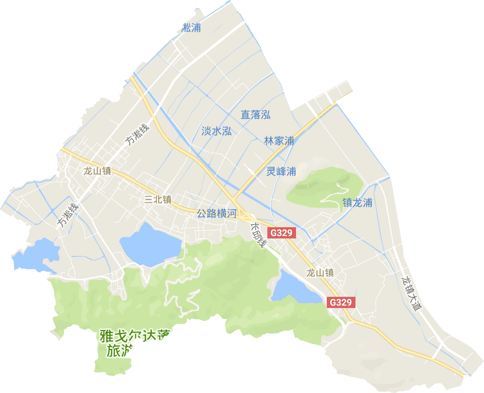 龙山镇电子地图