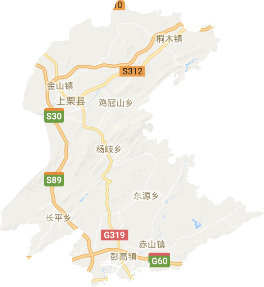 上栗县电子地图