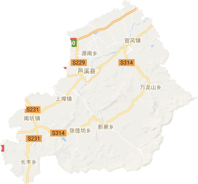芦溪县电子地图