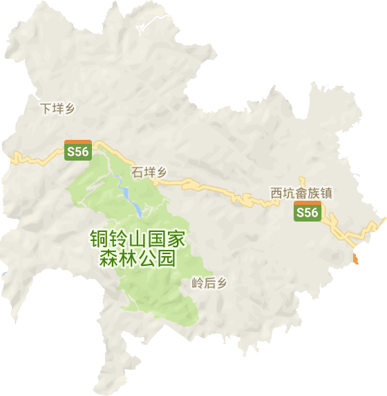 西坑畲族镇电子地图