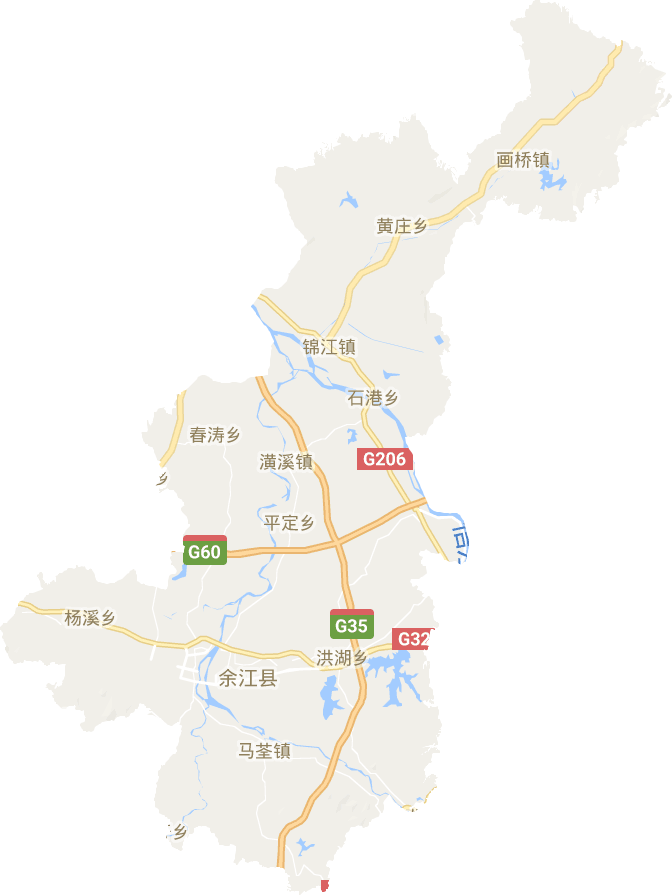 余江县电子地图