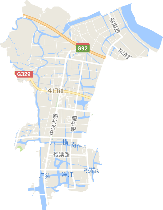 斗门镇电子地图