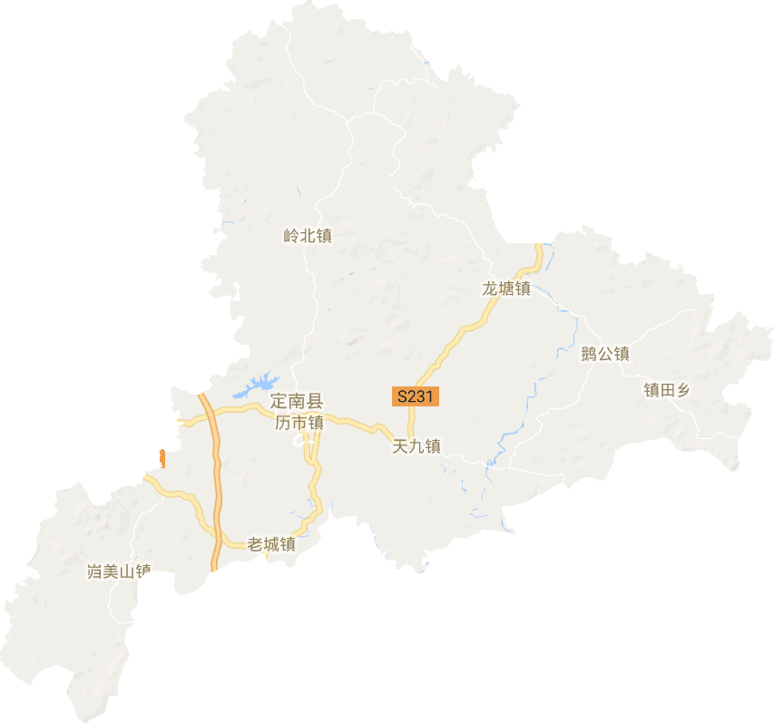 定南县电子地图