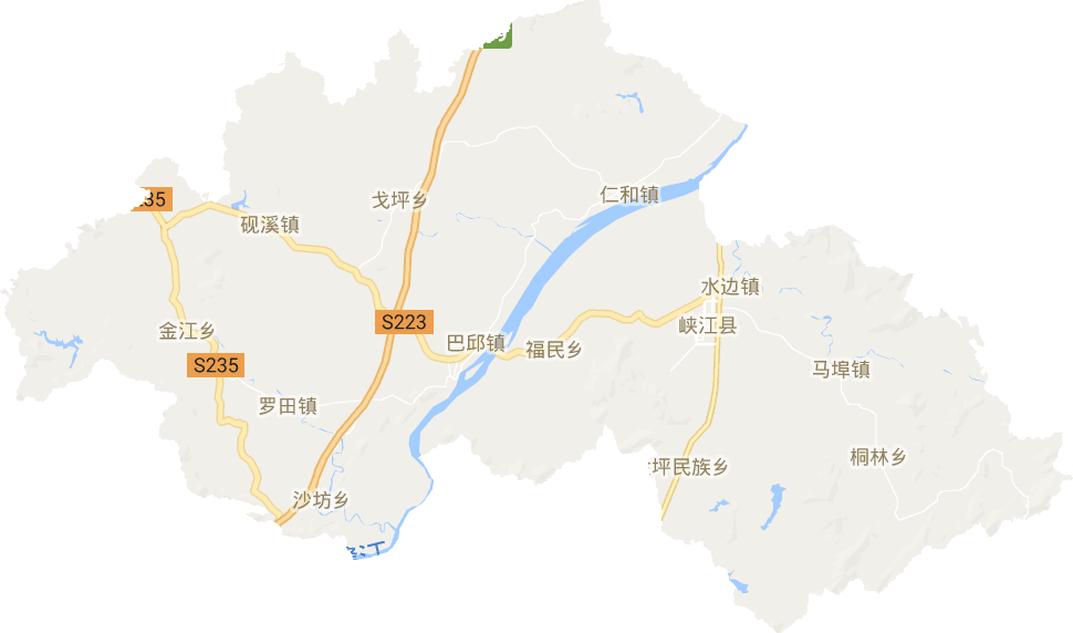 峡江县电子地图