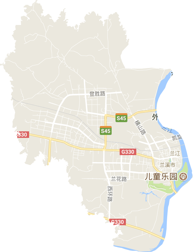 兰江街道电子地图