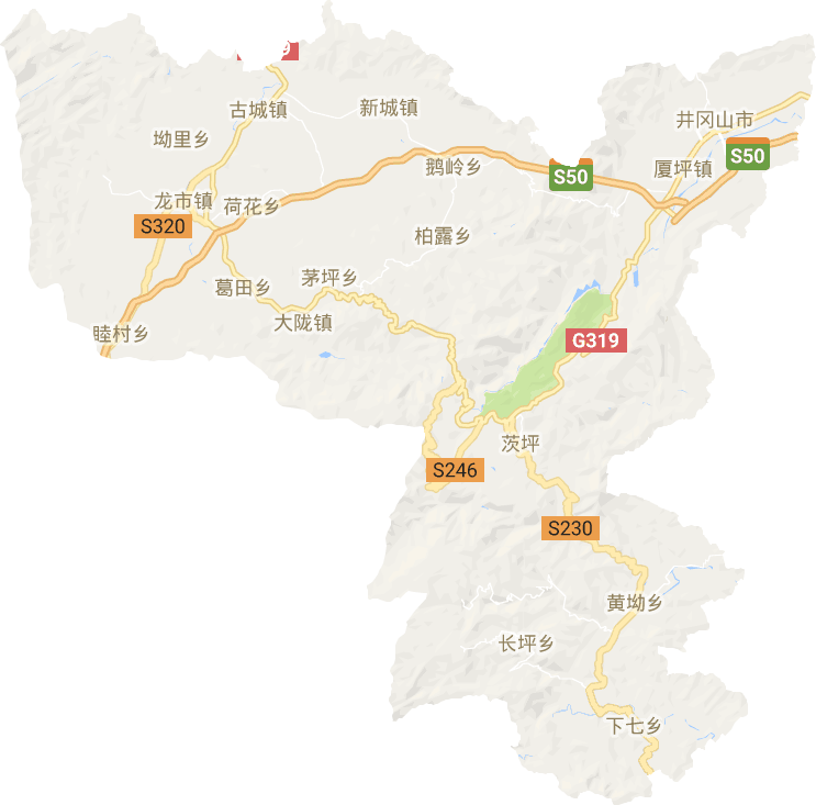 井冈山市电子地图