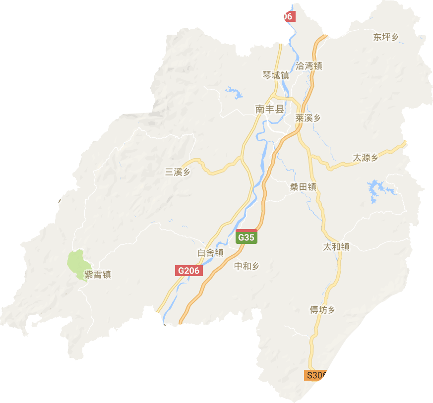 南丰县电子地图
