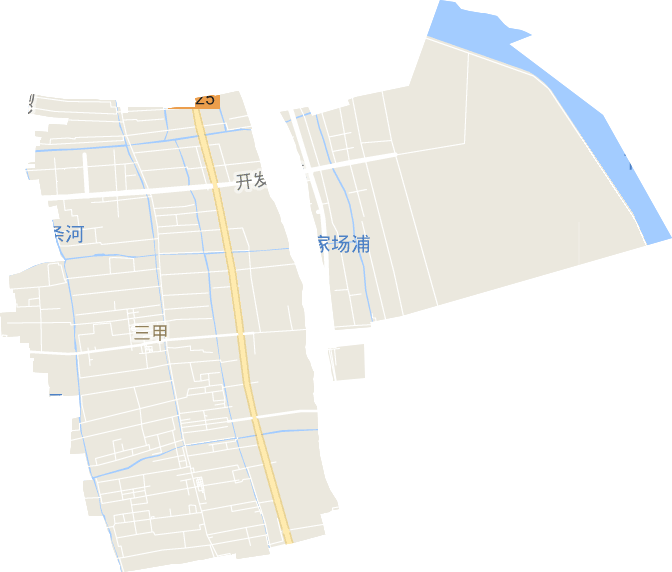 三甲街道电子地图
