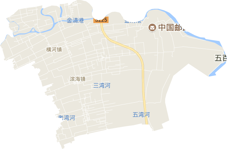 滨海镇电子地图