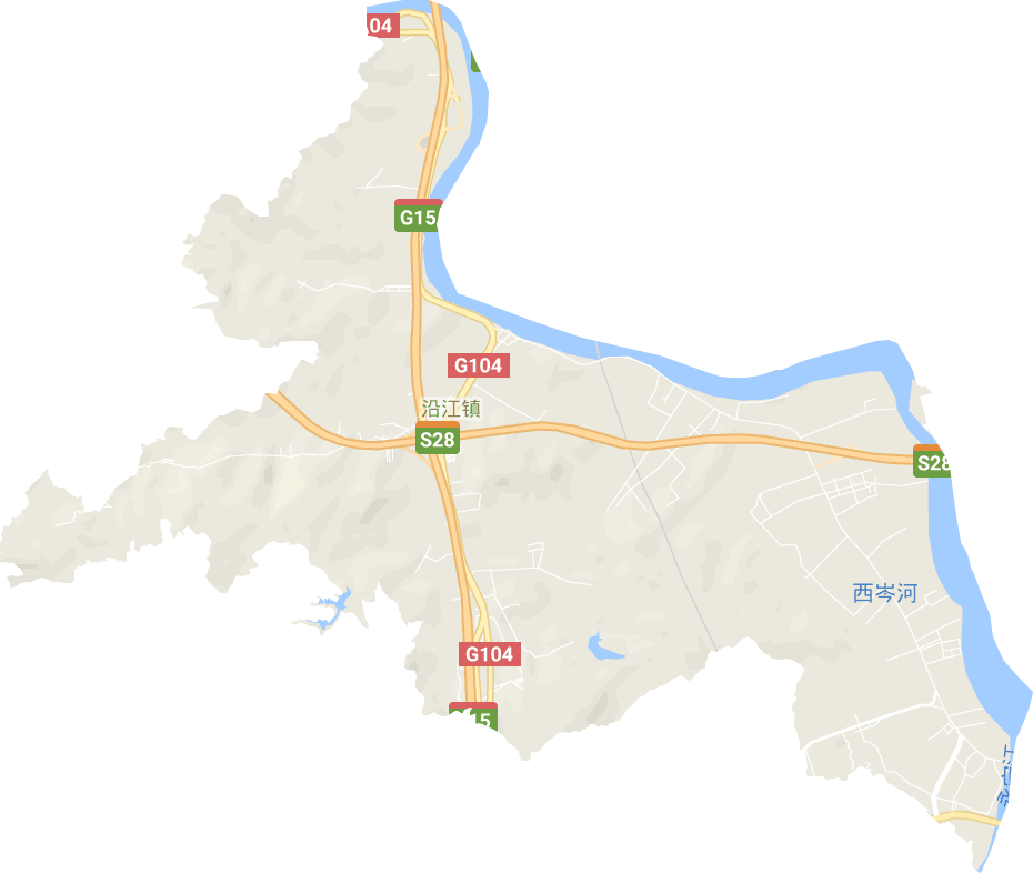 沿江镇电子地图