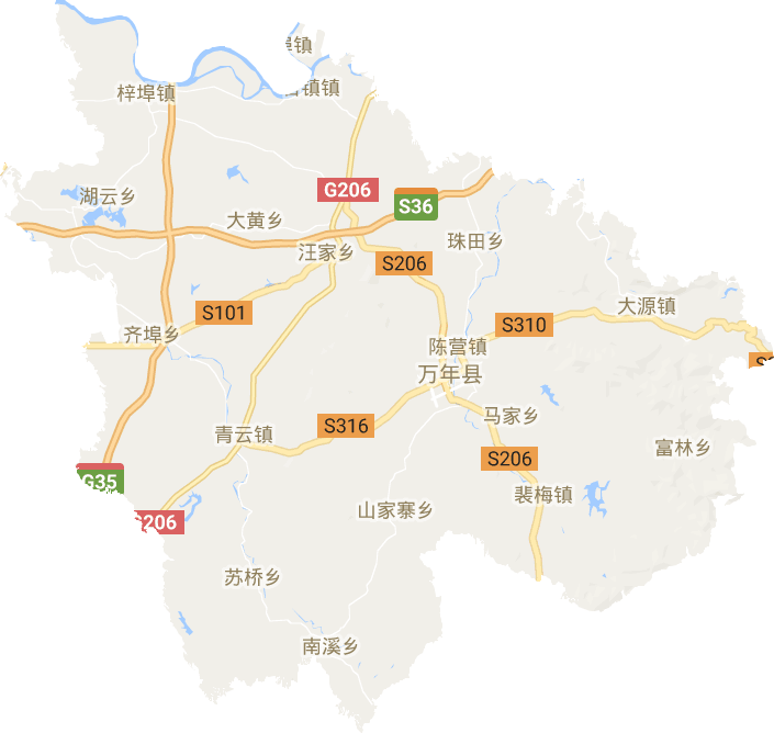 万年县电子地图
