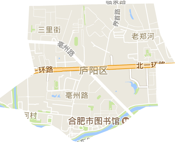 亳州路街道电子地图