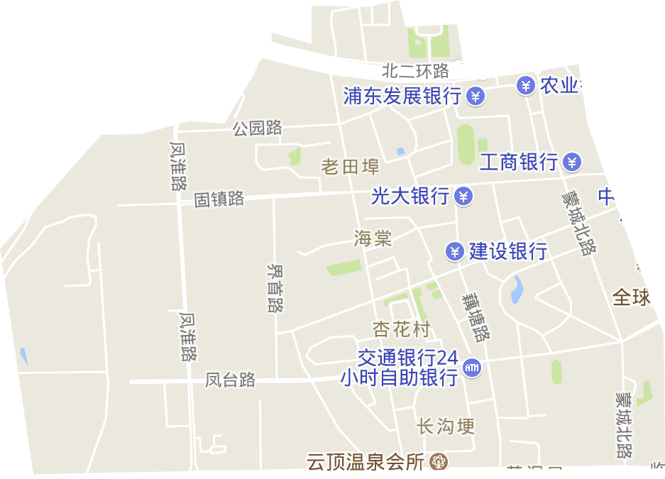 海棠街道电子地图