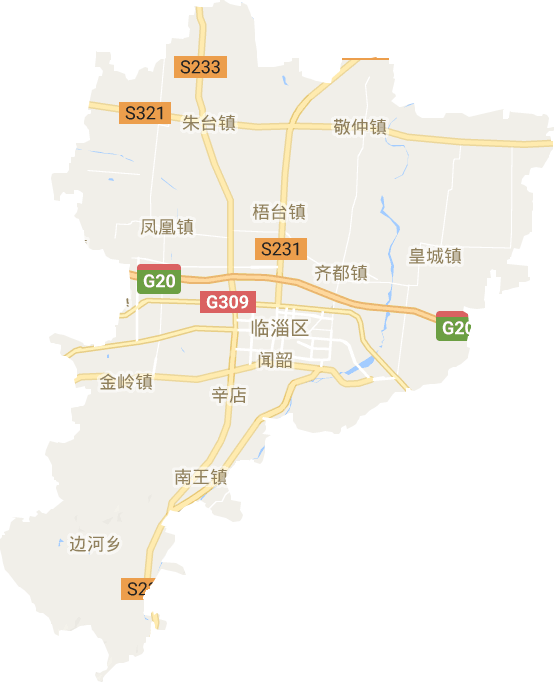 临淄区电子地图